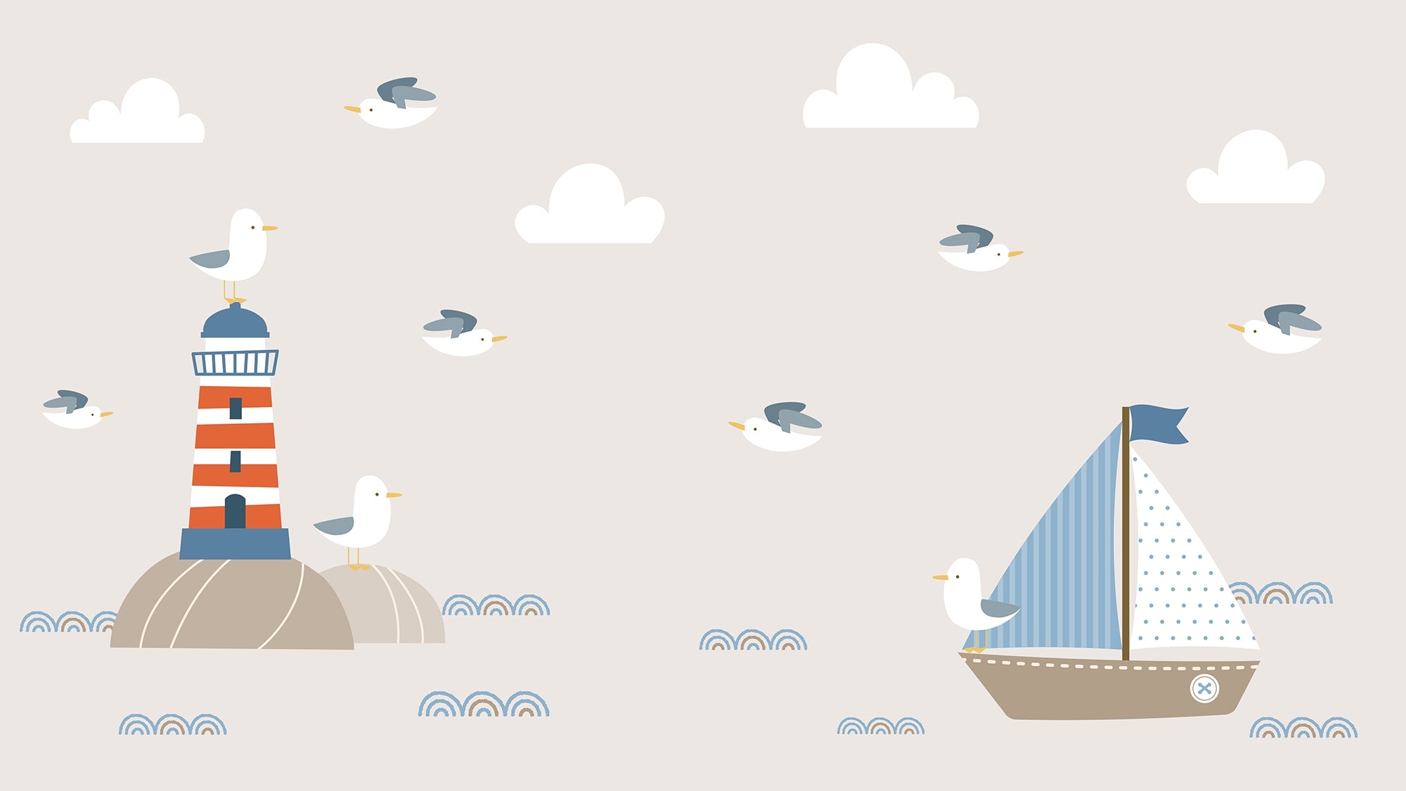 Swashbuckling Sailors Kids Room Murals