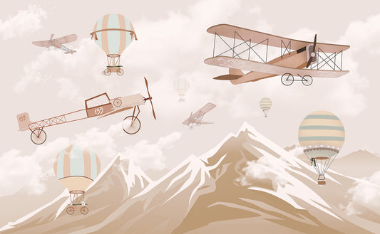 Aerial Mountain Dreams Wallpaper Murals