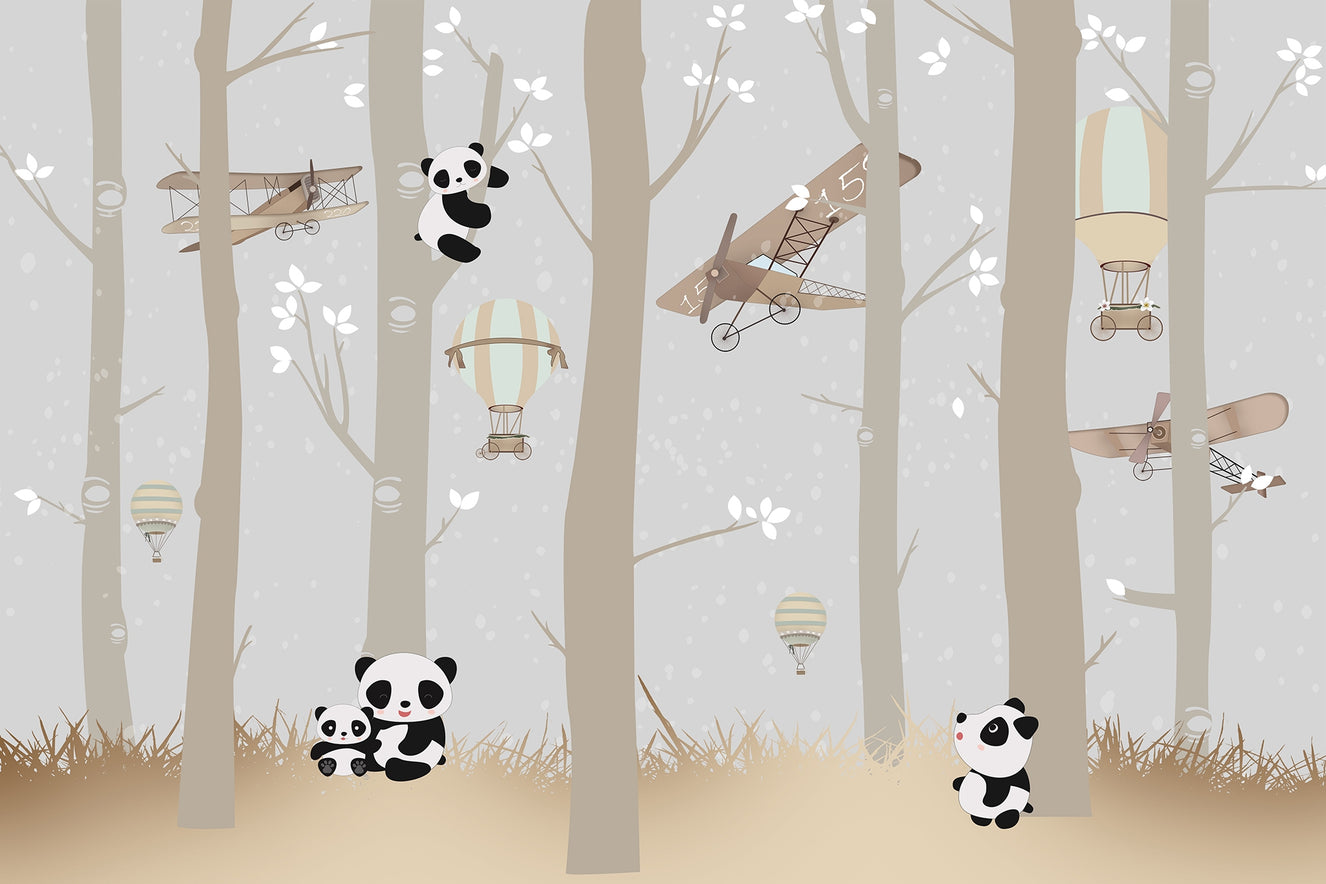 Airborne Pandas and Forest Delight Murals
