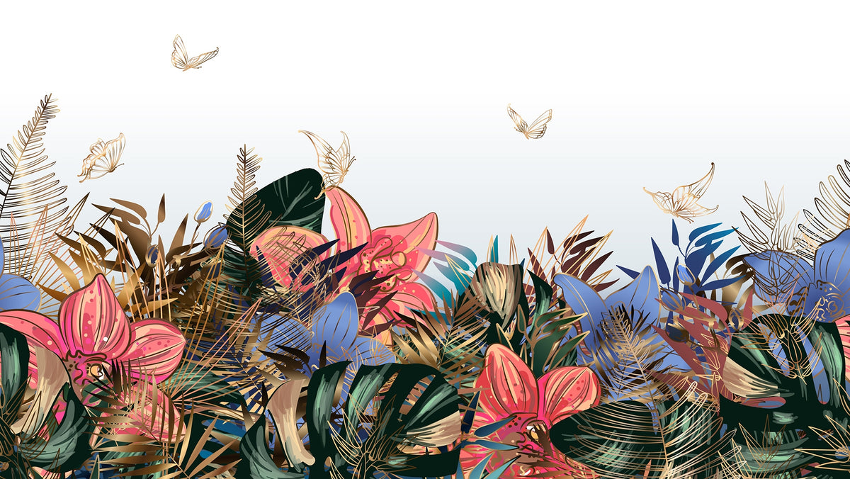 Colorful Garden Delight Wall Murals
