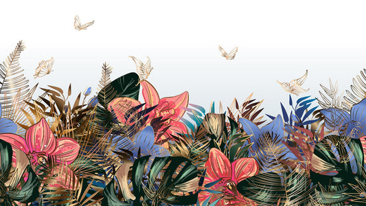 Colorful Garden Delight Wall Murals
