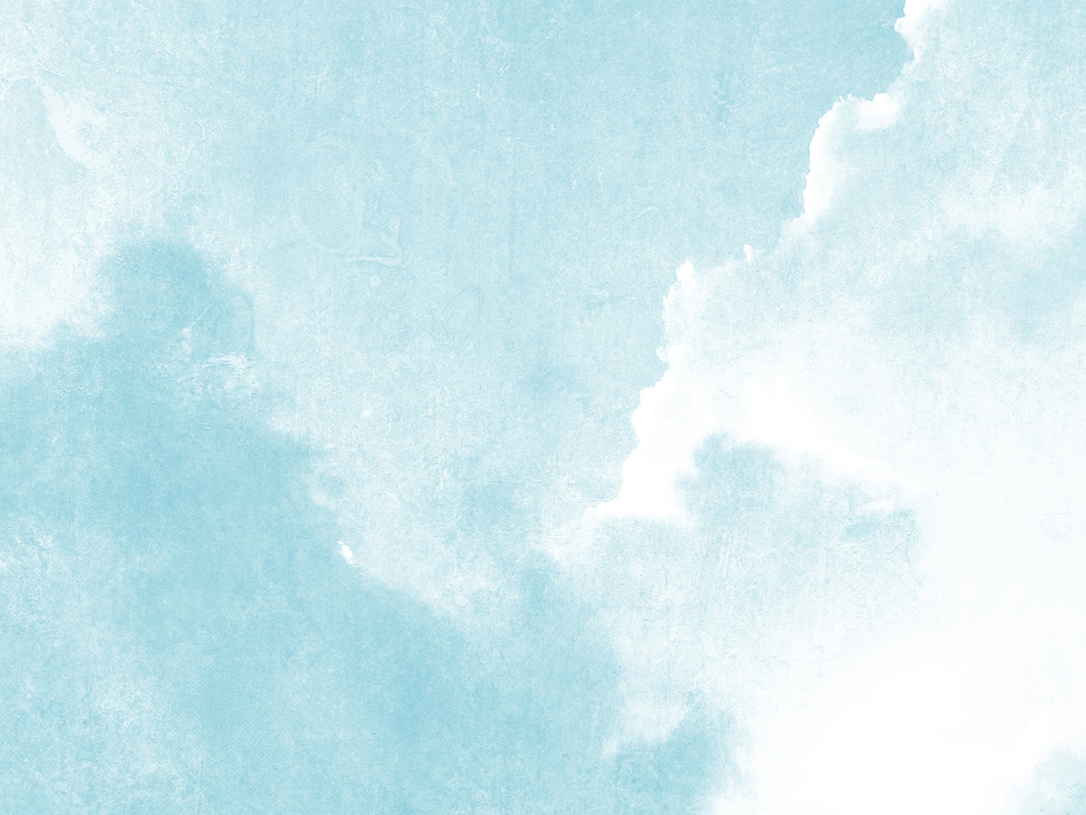 Blue Heavenly Clouds Wallpaper Murals in your room
