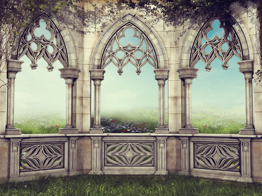 Palace Courtyard Serenity Wallpaper Murals