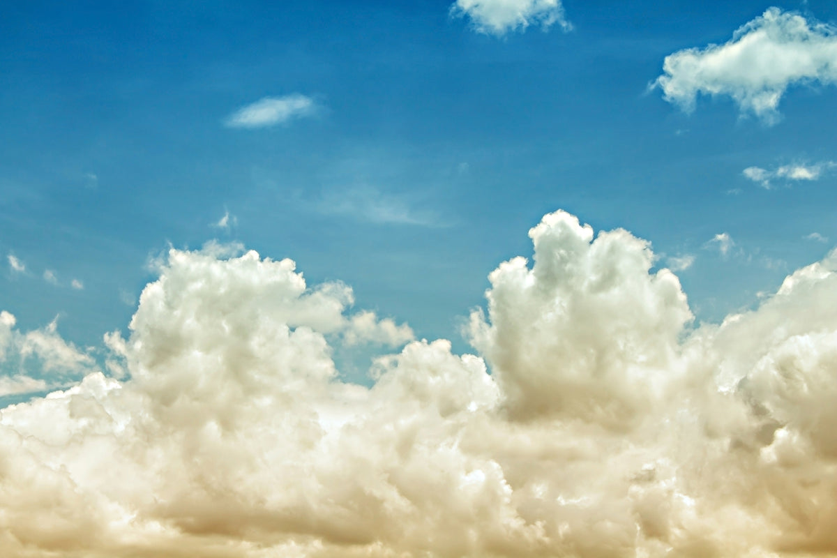 Pearl White Heavenly Clouds Wall Murals in your room
