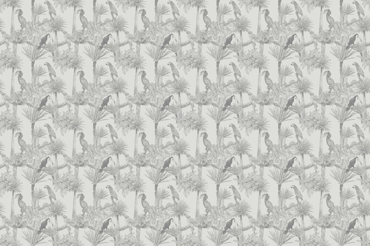 Exotic Bird Paradise Wall Mural in your room — zoomed