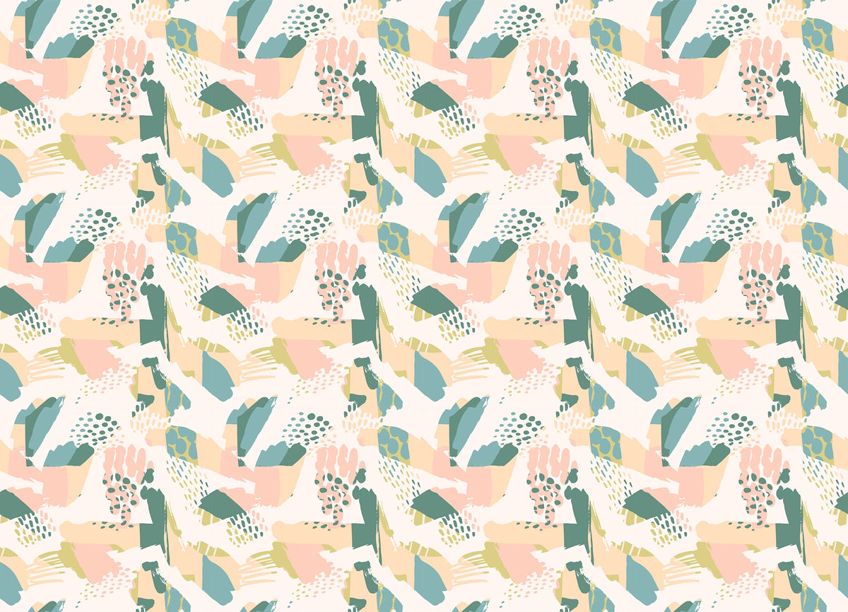 Pastel Seamless Pattern Wallpaper Murals in your room — zoomed