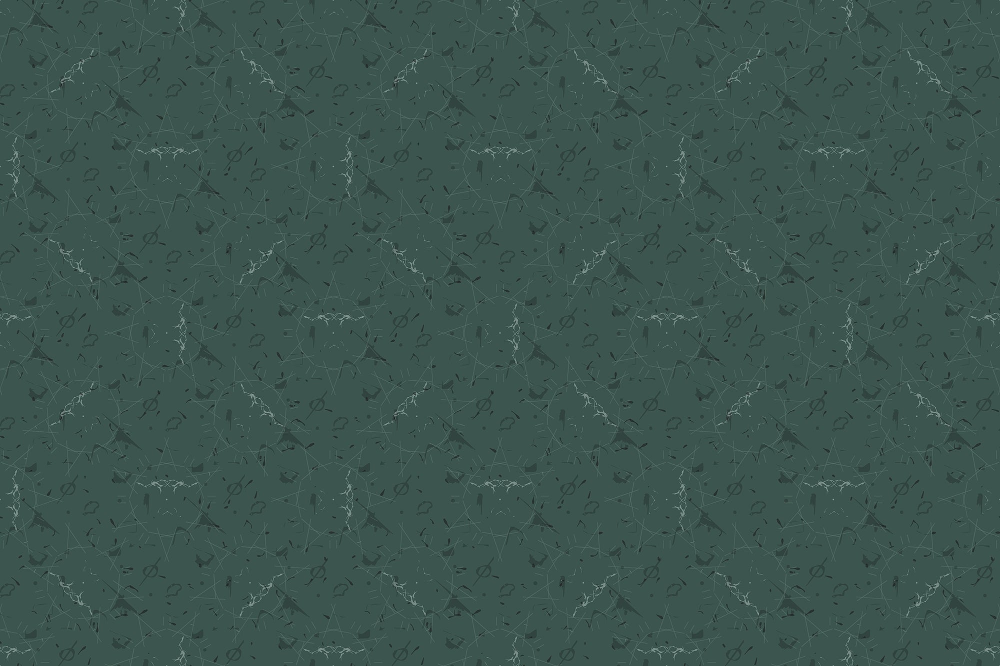 Green Harmony Repeat Patterns Wall Murals