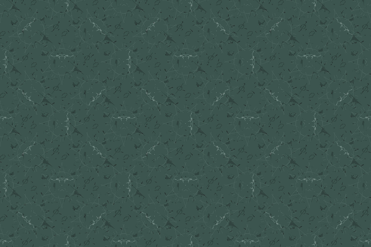 Green Harmony Repeat Patterns Wall Murals in your room — zoomed