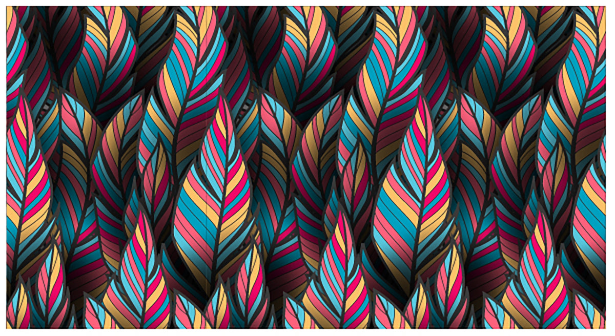 Colorful Tropical Plumage Wallpaper in your room