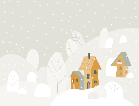 Cartoon Mountain Escape Wallpaper Murals