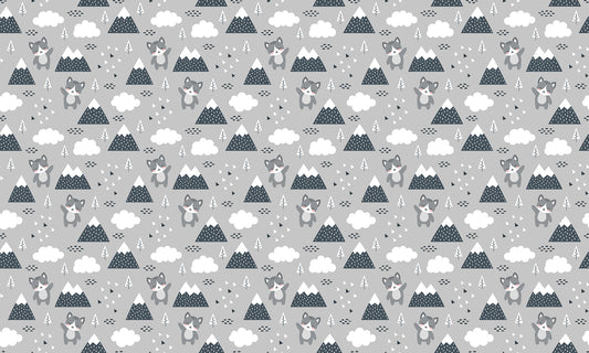 Playful Scandinavian Kitty Wallpaper