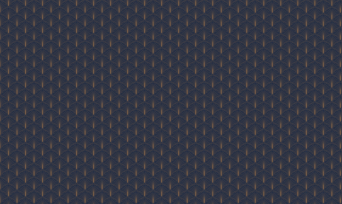 Luxurious Art Deco Patterned Wallpaper in your room — zoomed