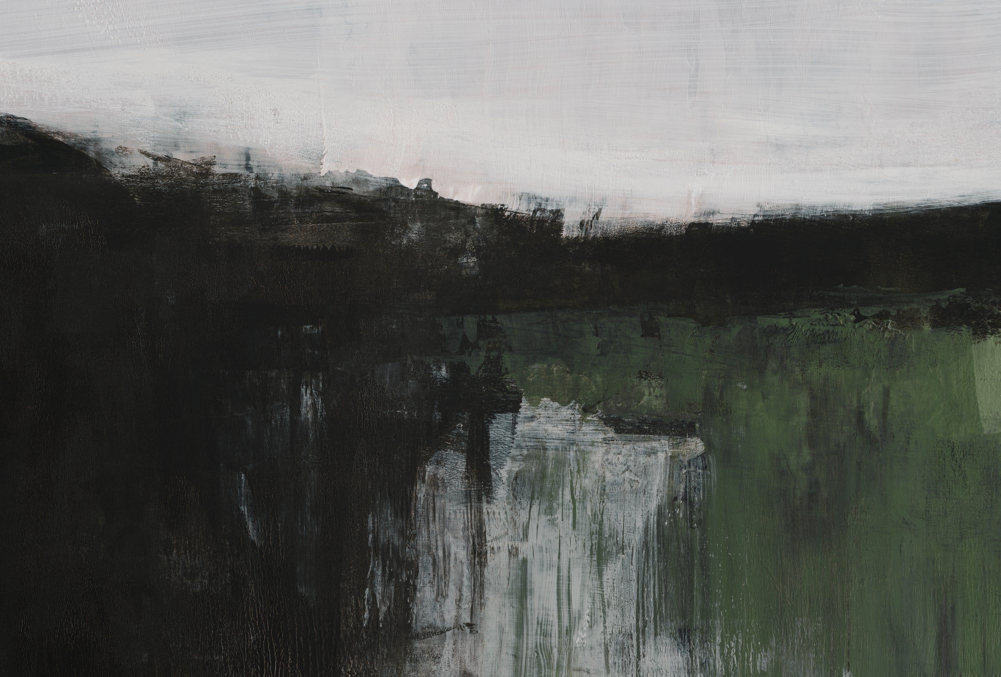 Hand-Painted Landscape Mural