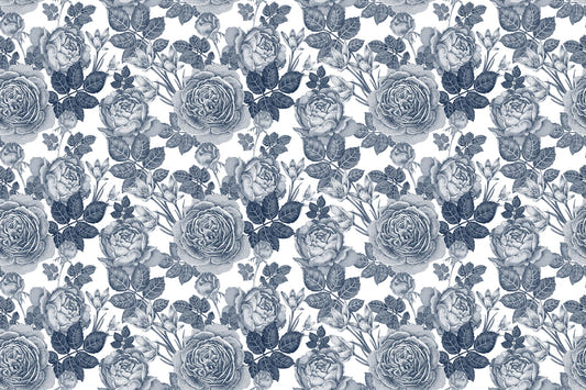 Tinted Floral Elegance Removable Wallpaper