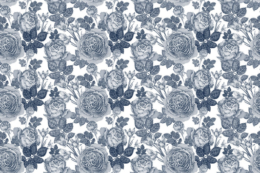 Tinted Floral Elegance Removable Wallpaper