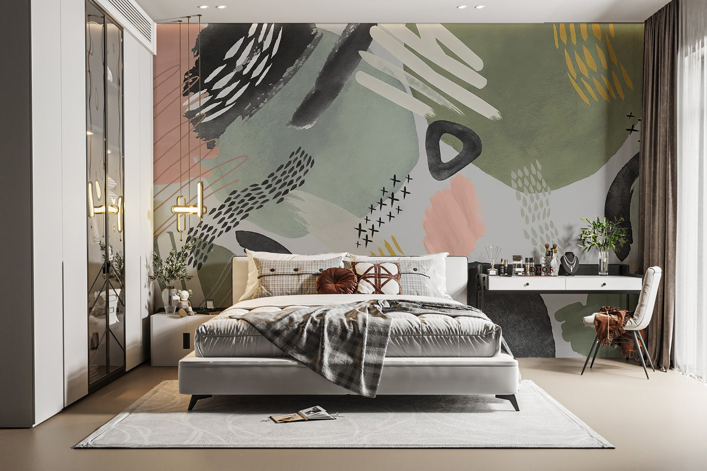 Abstract Artistic Pattern Wall Mural - Wallanza