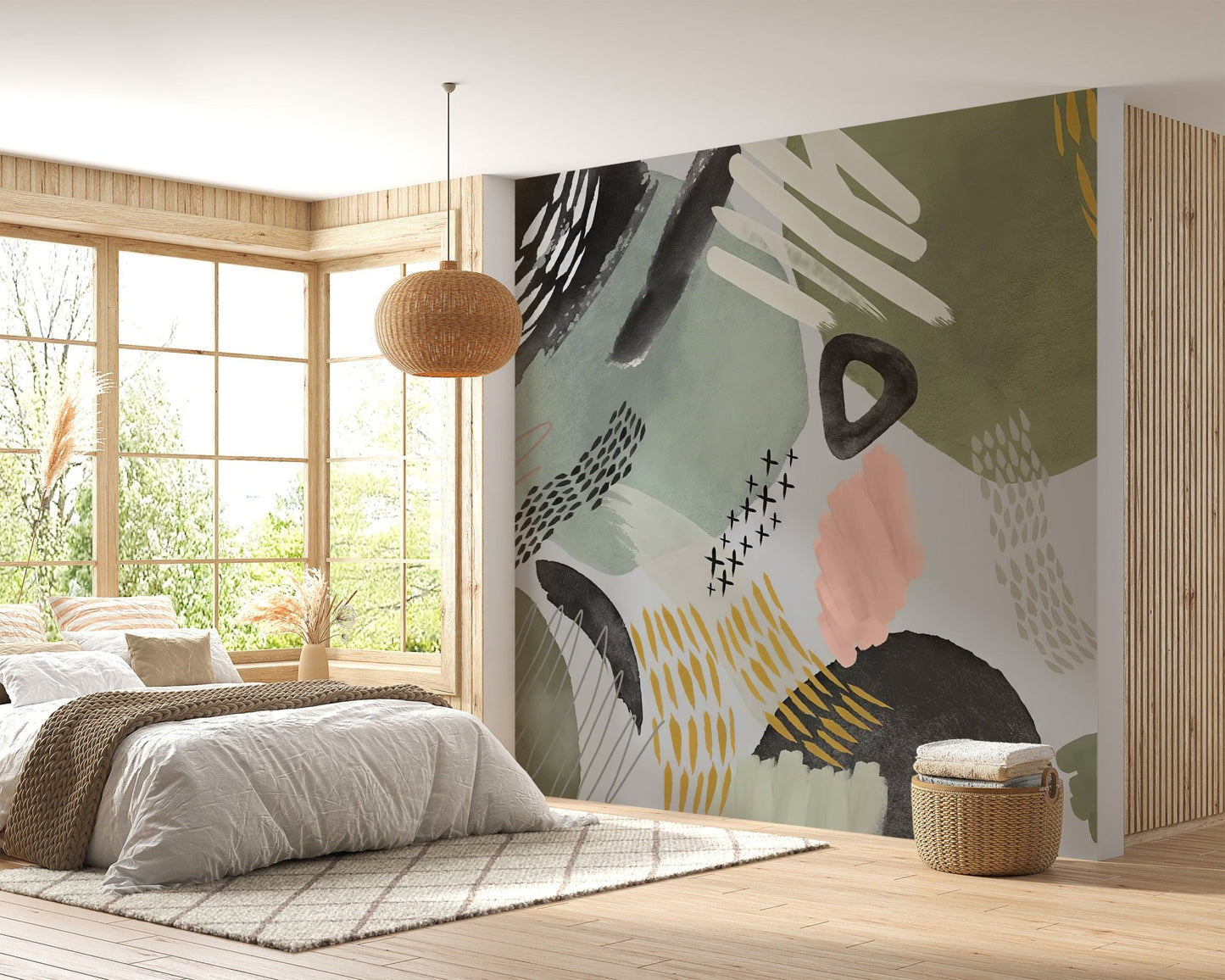 Abstract Artistic Pattern Wall Mural - Wallanza