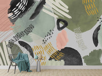 Abstract Artistic Pattern Wall Mural - Wallanza