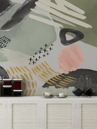 Abstract Artistic Pattern Wall Mural - Wallanza