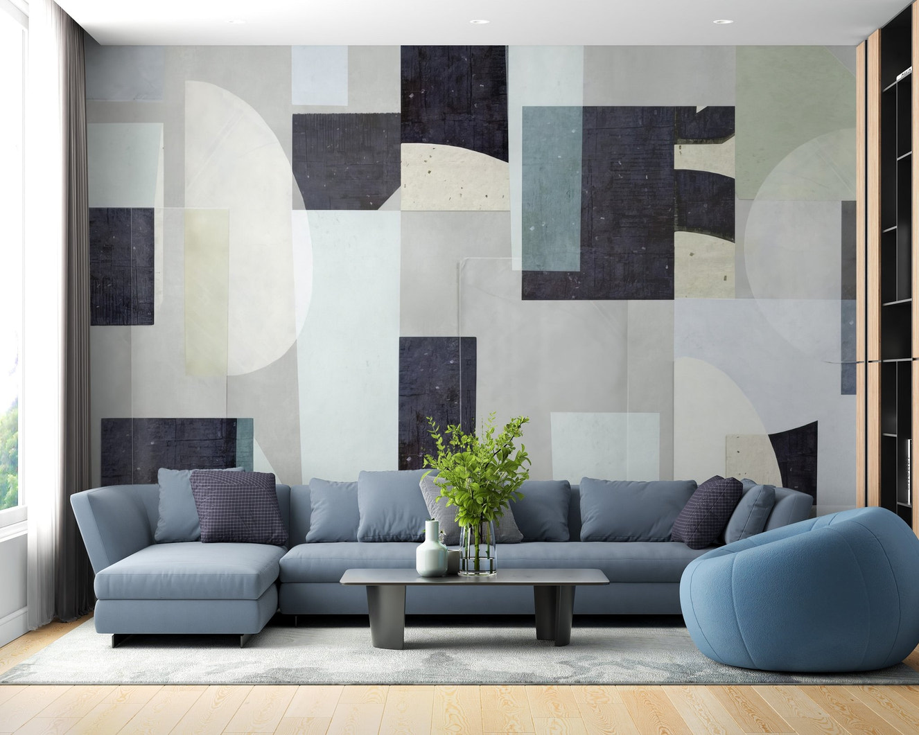 Abstract Artistry Wall Mural - Wallanza