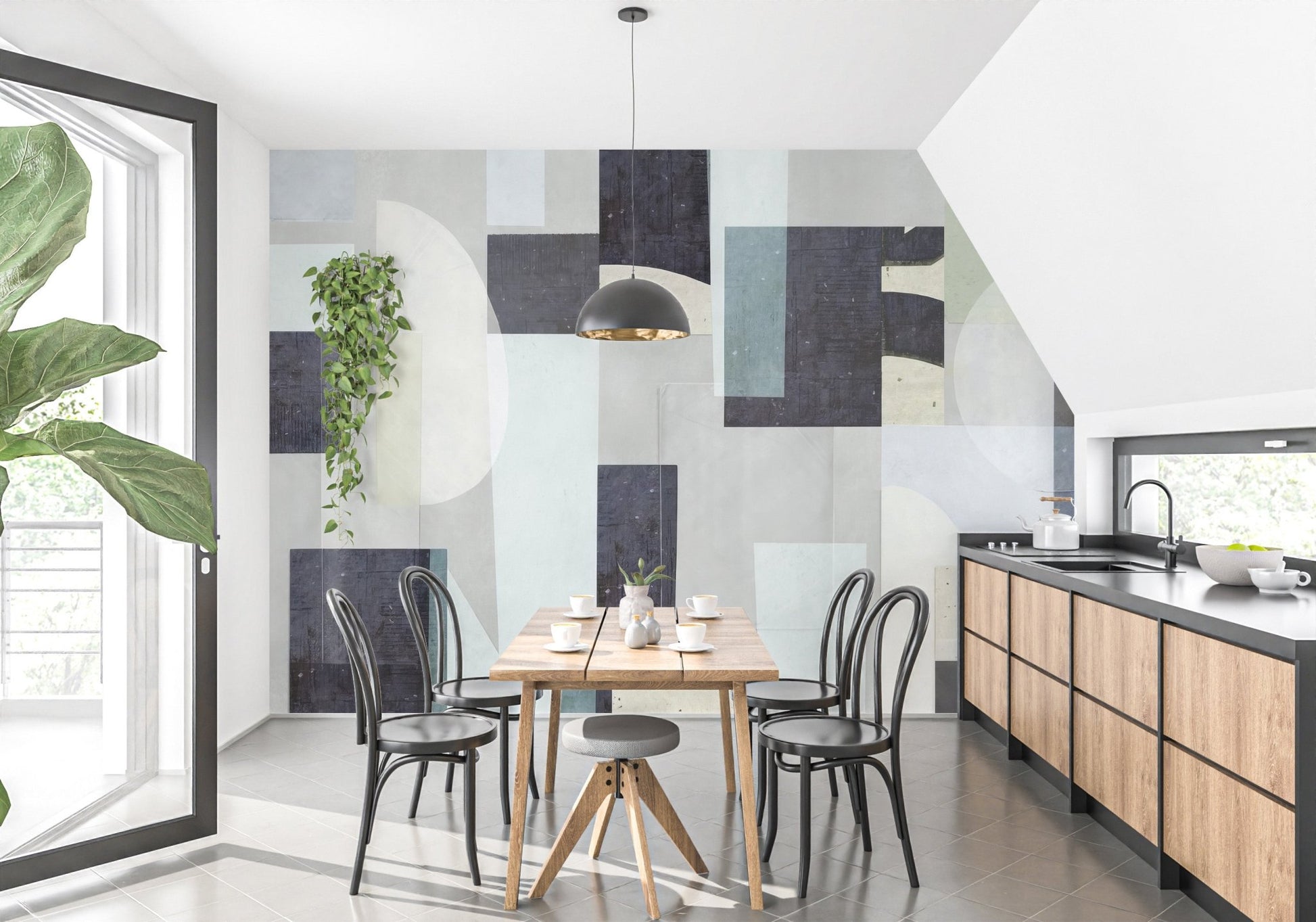 Abstract Artistry Wall Mural - Wallanza
