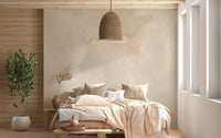 Subtle abstract beige ink mural for decor
