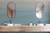 Abstract Blue Wallpaper Mural - Wallanza