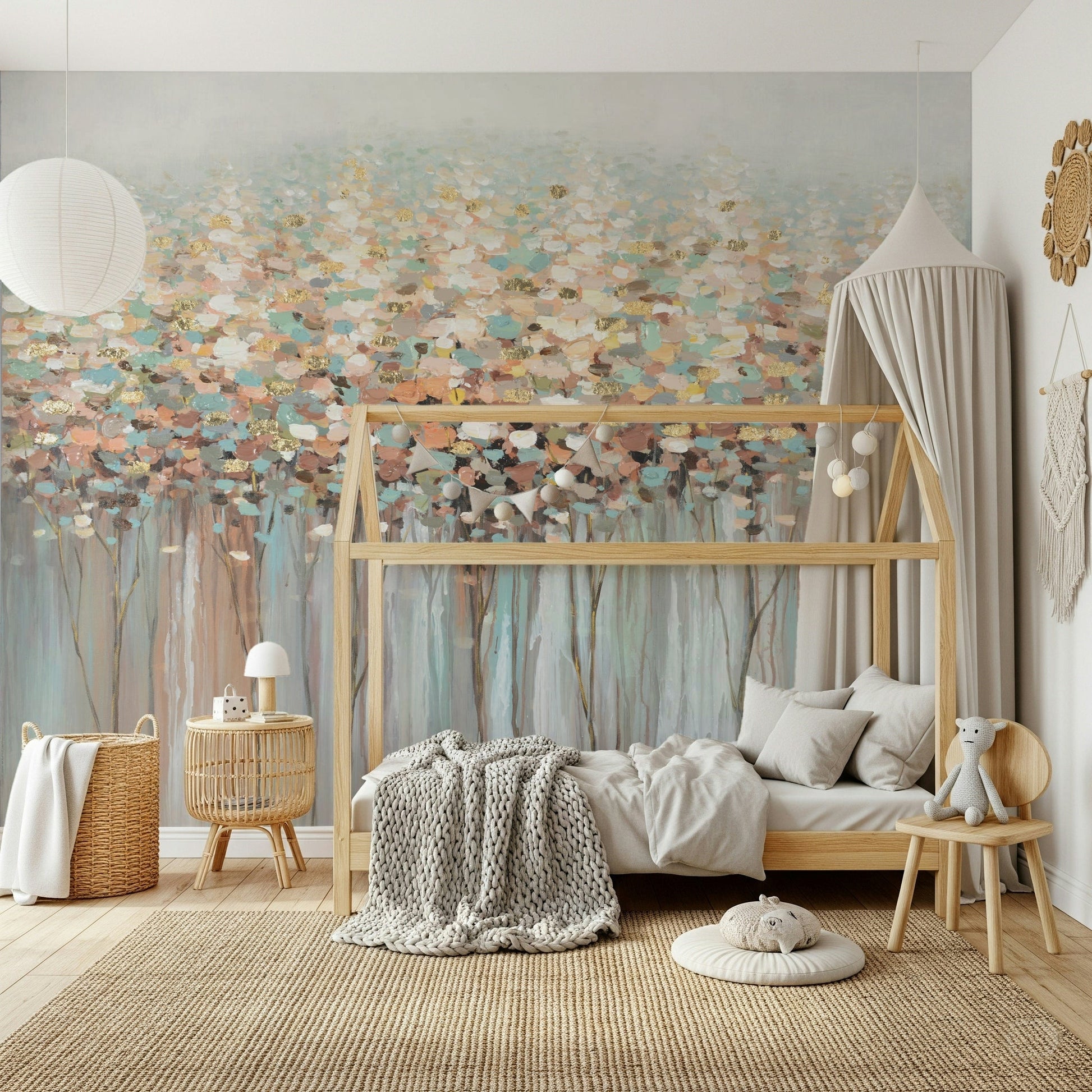 Abstract Forest Wall Mural - Wallanza