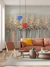 Abstract Forest Wall Mural - Wallanza
