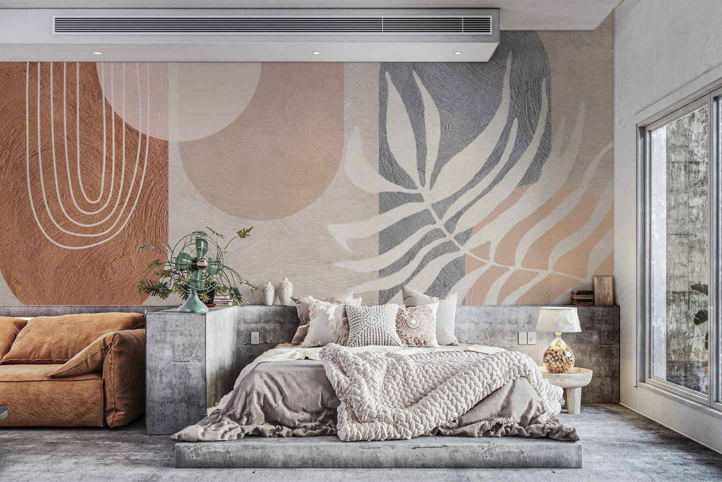 Abstract Geometric Textured Wallpaper - Wallanza