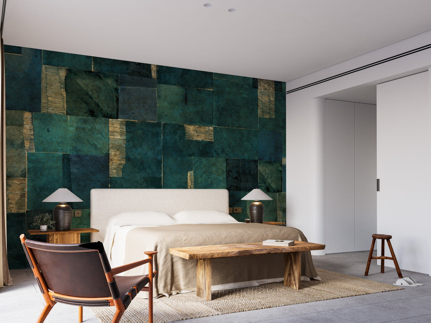 Abstract Geometric Wallpaper Mural - Wallanza