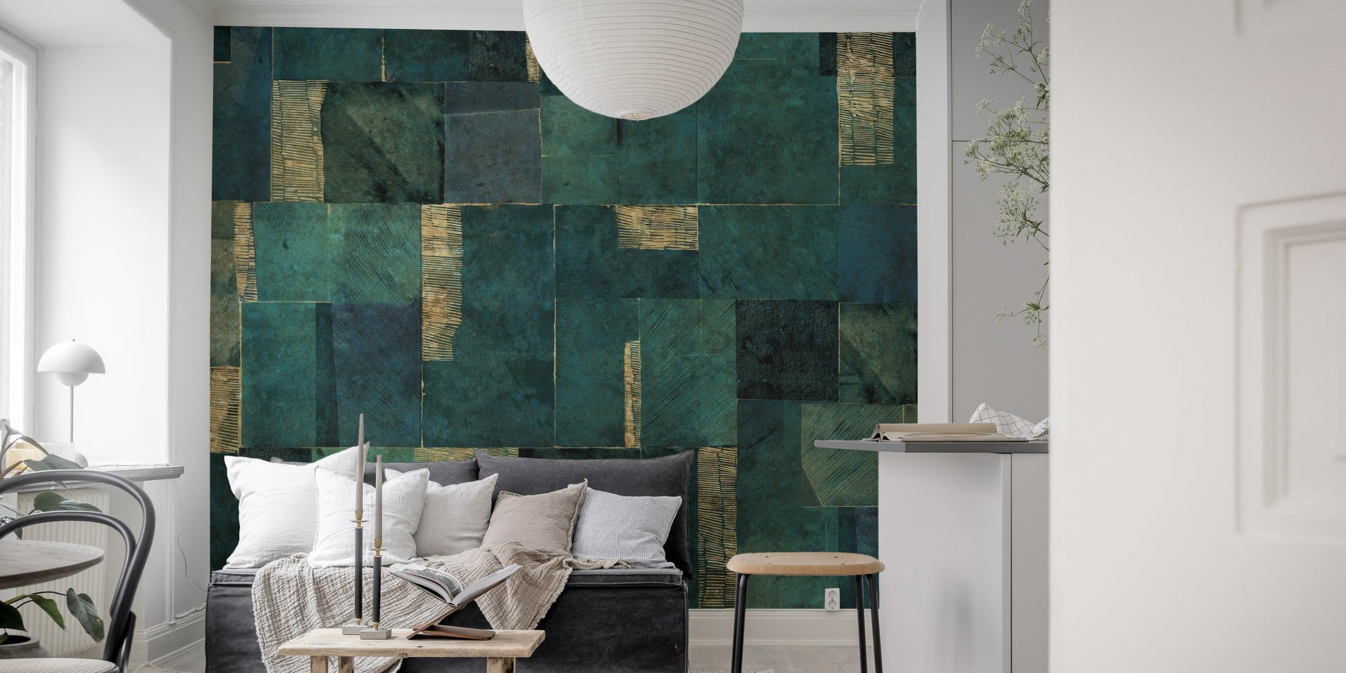 Abstract Geometric Wallpaper Mural - Wallanza