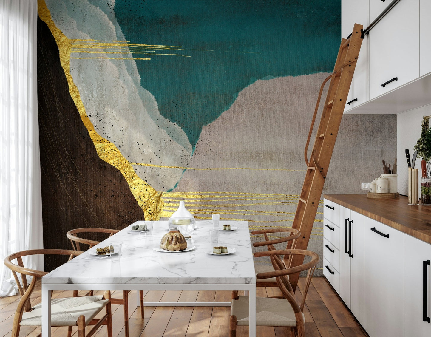 Abstract Geometry Wall Mural - Wallanza