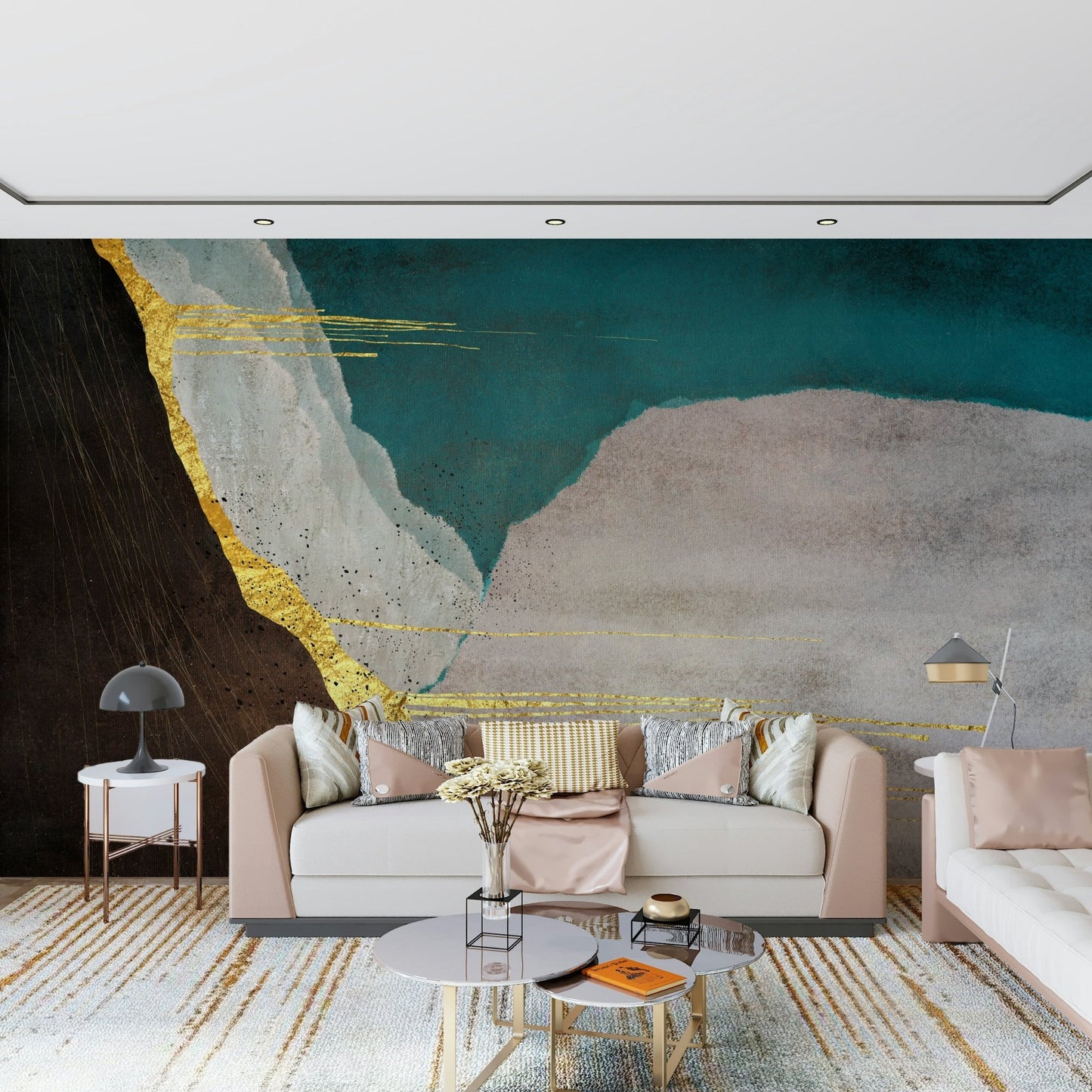 Abstract Geometry Wall Mural - Wallanza