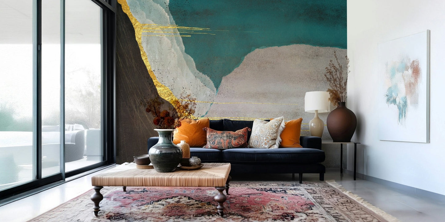 Abstract Geometry Wall Mural - Wallanza