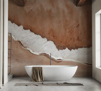 Textured brown abstract wallpaper mural with soft contrast.