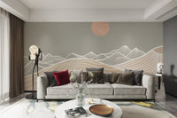 Abstract Mountain Landscape Wallpaper - Wallanza