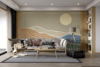 Abstract Mountain Landscape Wallpaper - Wallanza