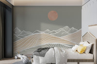 Abstract Mountain Landscape Wallpaper - Wallanza