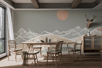 Abstract Mountain Landscape Wallpaper - Wallanza