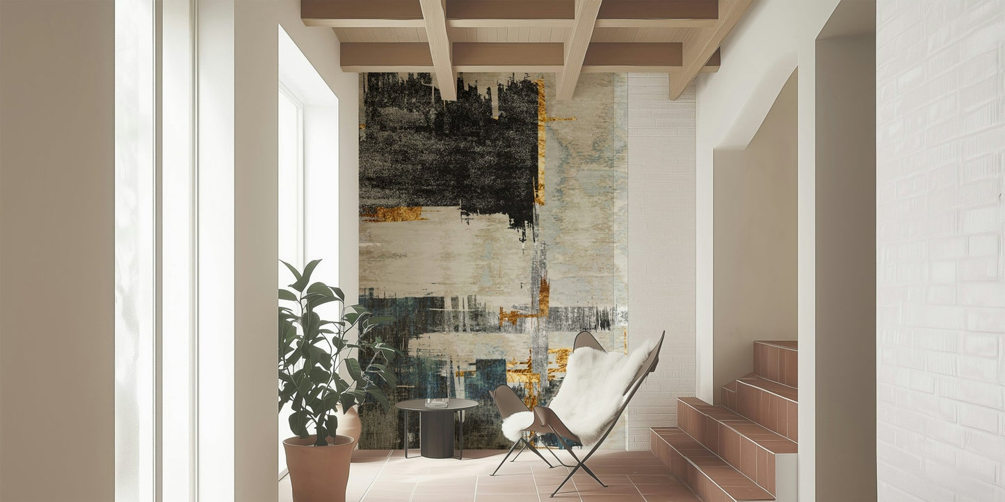 Abstract Oganic Plastic Art Wall Mural - Wallanza