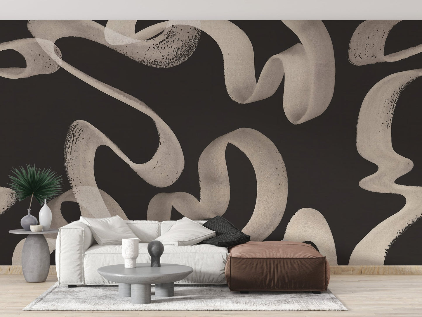 Abstract Ribbons Wallpaper Mural - Wallanza