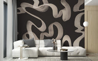 Abstract Ribbons Wallpaper Mural - Wallanza