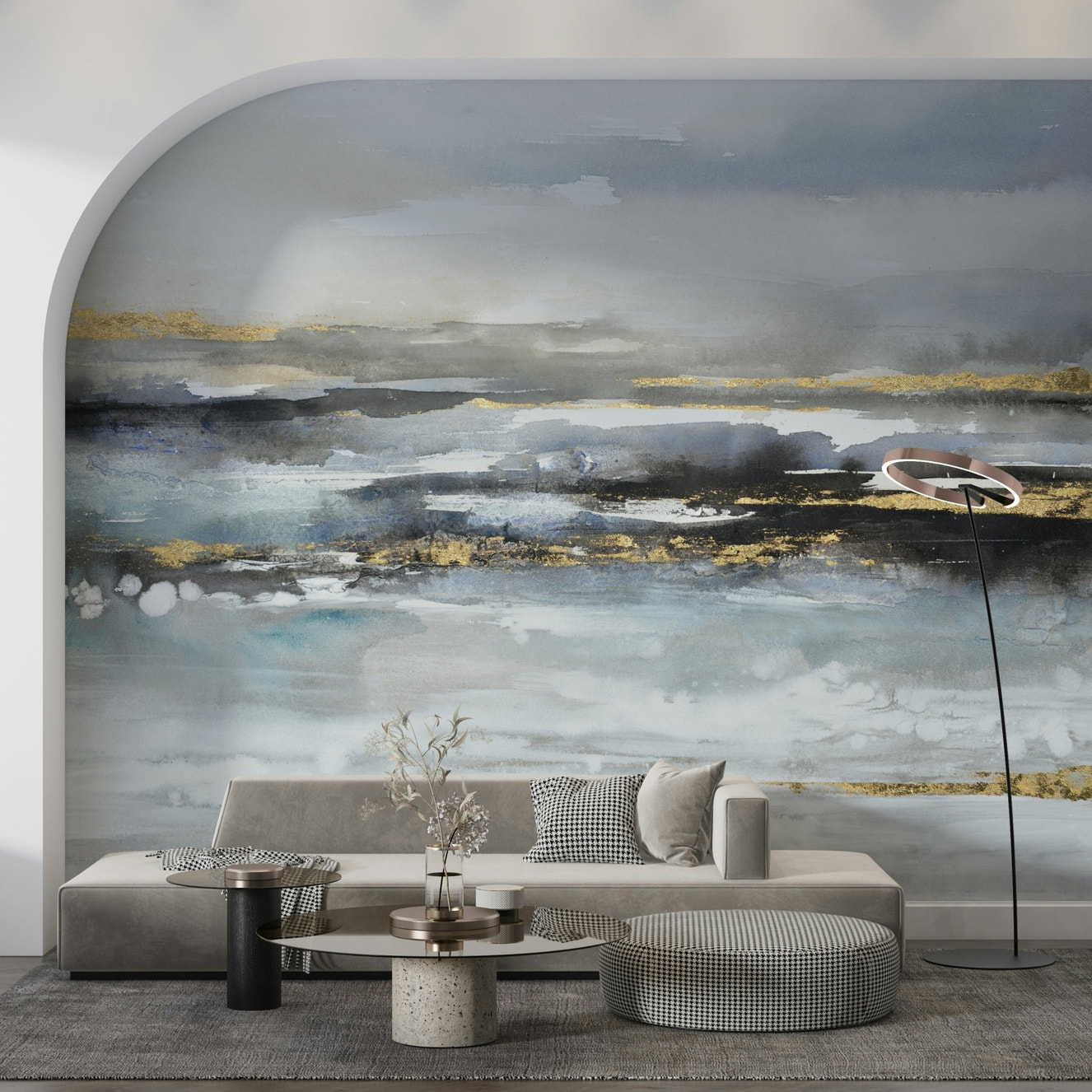 Abstract Seascape Wall Mural - Wallanza