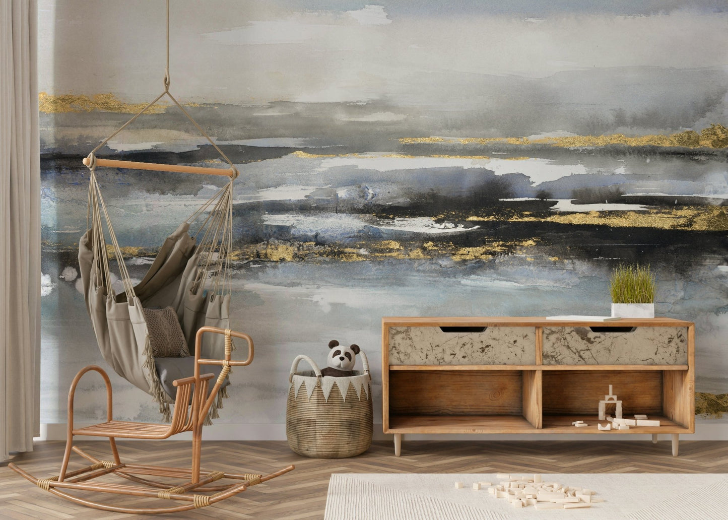 Abstract Seascape Wall Mural - Wallanza