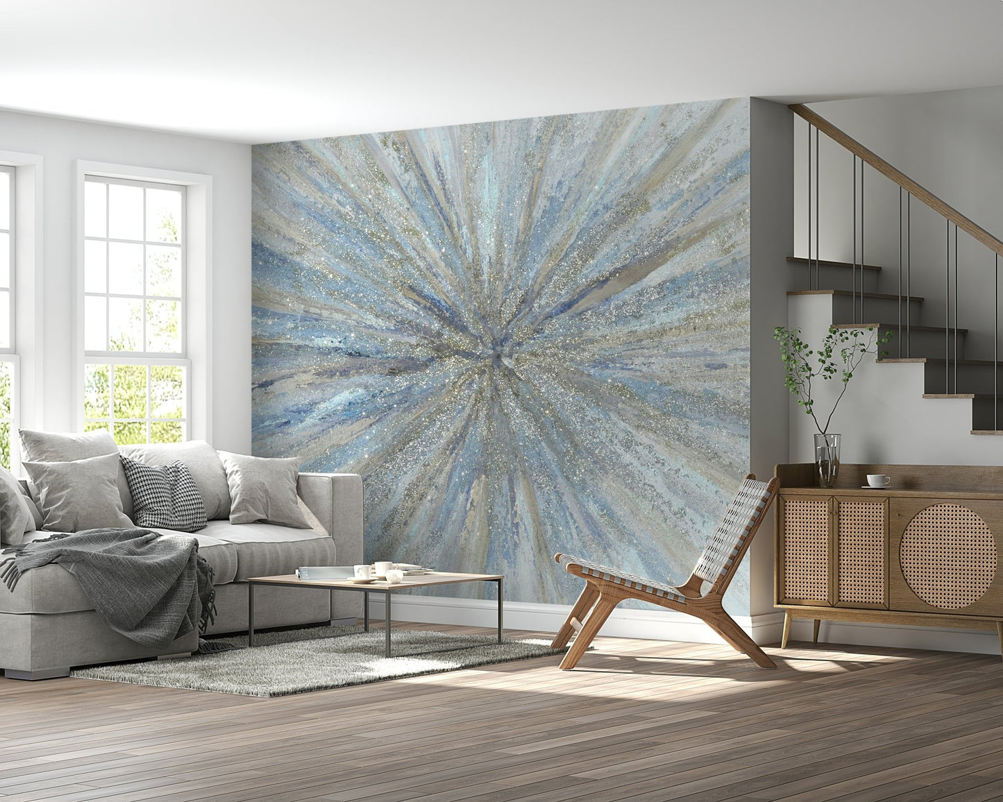 Abstract Starburst Wall Mural - Wallanza