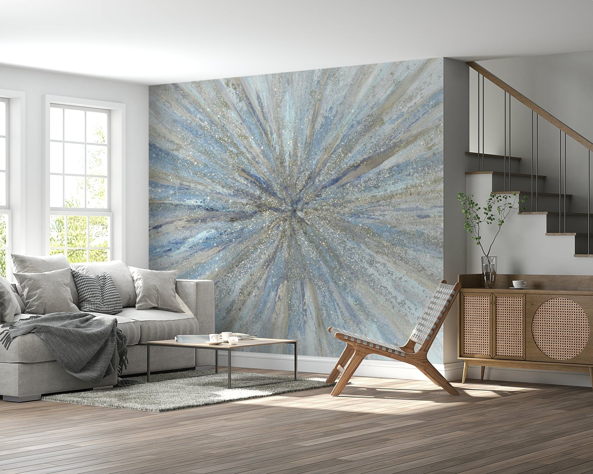 Abstract Starburst Wall Mural - Wallanza