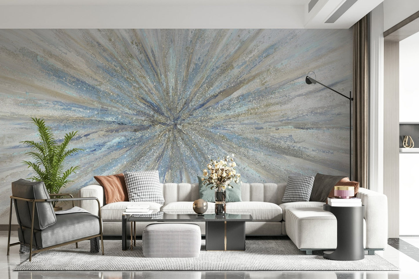Abstract Starburst Wall Mural - Wallanza