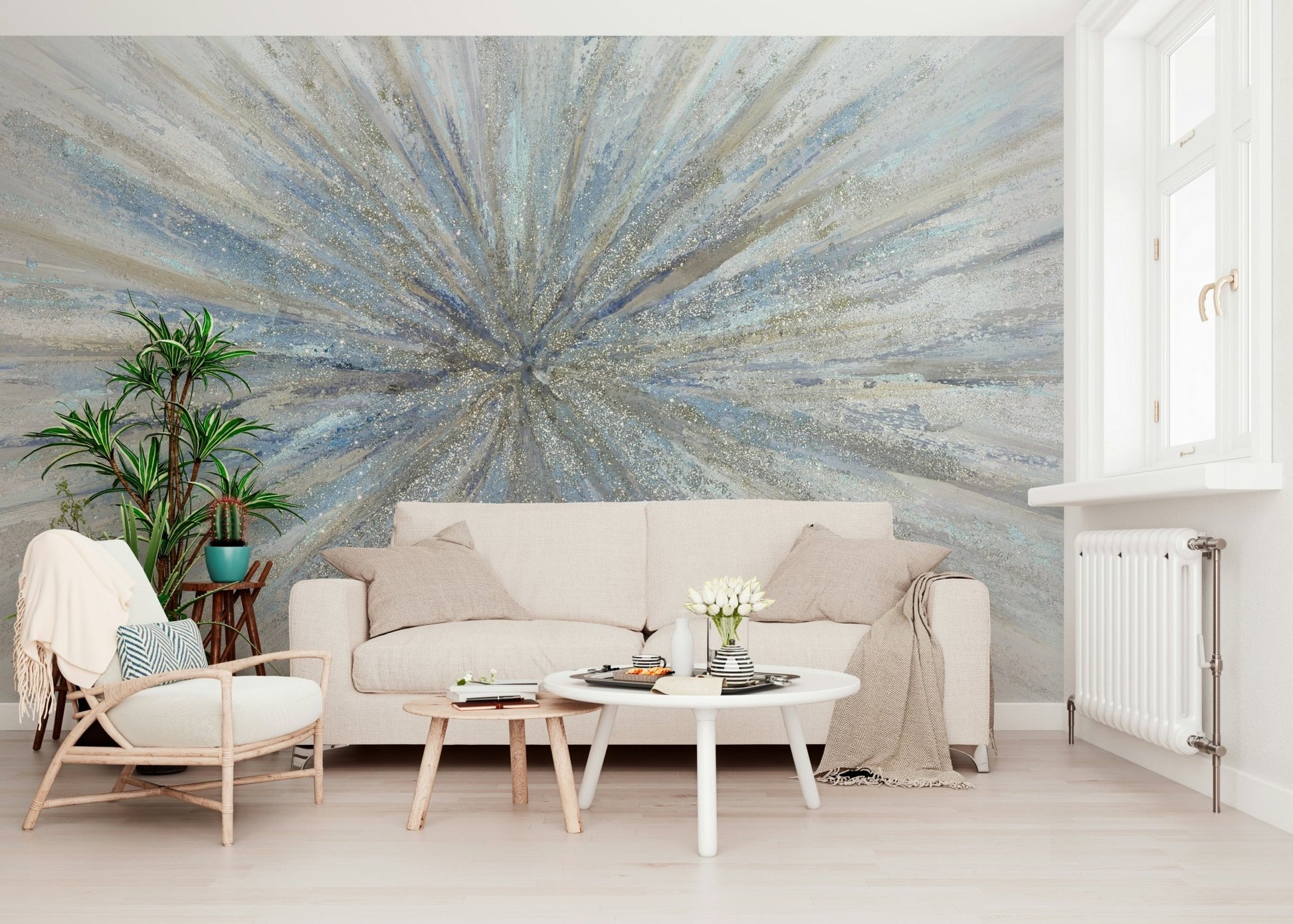 Abstract Starburst Wall Mural - Wallanza