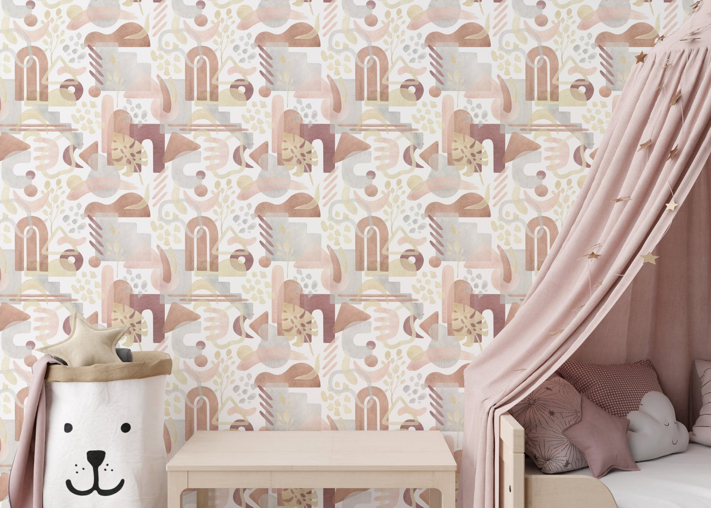 Abstract Watercolor Symphony Wallpaper Mural for style